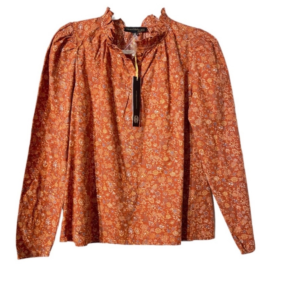 House of Harlow 1960 Josepha Peasant Ruffle Top - Picture 3 of 3